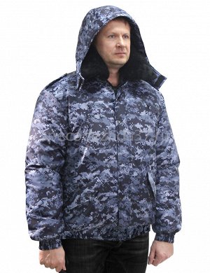Куртка рабочая зимняя "Security" цв.цифра/синий тк.оксфорд