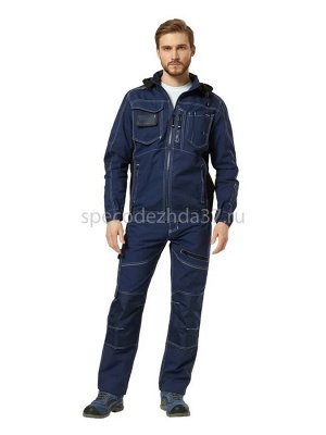 Куртка рабочая "Аccurate" цв.синий тк.смесовая