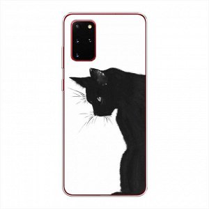 Силиконовый чехол Black cat на Samsung Galaxy S20 Plus