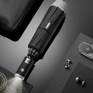 Автоматический реверсивный зонт с фонарем Xiaomi Zuodu Automatic Umbrella LED ZD-BL