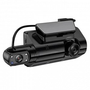 Видеорегистратор HOCO DI07 с двумя камерами HD Black