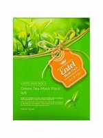 Маска тканевая для лица с экстрактом  зеленого чаяGreen Tea Mask Pack