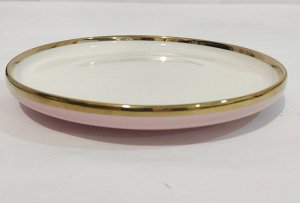 "Golden ring" Тарелка десертная 19см, цв.розовый, в п.у. KRJYP194 ВЭД