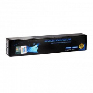 Подсветка салона 18 LEd=5050, 32 см, пульт, светомузыка, мультисвет RGB, 4 шт.