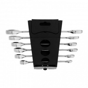 Набор ключей комбинированных трещоточных ТУНДРА, CrV, 72 зуба, 8 - 17 мм, 6 шт.