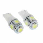 Светодиодная лампа для автомобиля Cartage, T10 W5W, 12 В, 5 SMD-5050, набор 2 шт