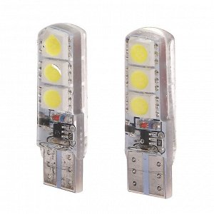 Автомобильная лампа Cartage, светодиодная, T10 W5W, 12 В, 3 Вт, 6 SMD-5050, набор 2 шт