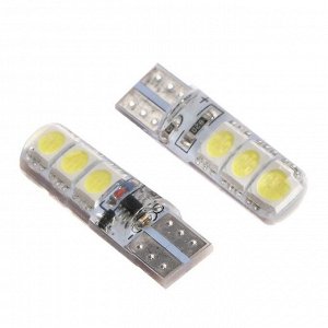 Автомобильная лампа Cartage, светодиодная, T10 W5W, 12 В, 3 Вт, 6 SMD-5050, набор 2 шт