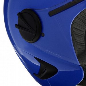 Шлем открытый с визором, синий, размер XL, OF635