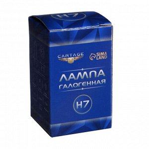 Галогенная лампа Cartage Ultra H7, 55 Вт +30%, 12 В