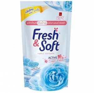 LION Essence Fresh & Soft Кондиционер для белья 600мл, "Blue Fresh" мягк.упаковка, Таиланд