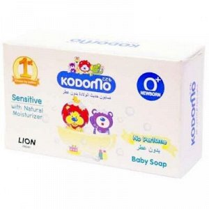 LION "Кодомо" Мыло детское для новорожденных 75гр, без запаха /48шт/ Таиланд
