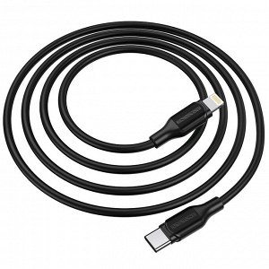 Кабель USB HOCO X56 New original Nylon+Metal Lightning to Type-C 3.0А 1м белый