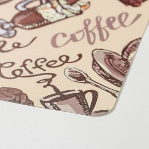 Салфетка кухонная Coffee, 43?28 см, цвет бежевый