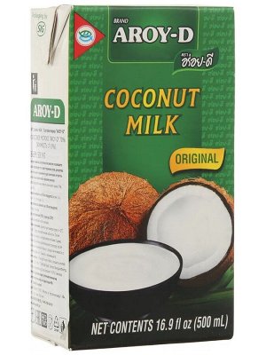 Молоко кокосовое Aroy-d 17-19% тетрапак 500мл 1/24