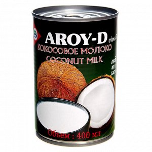 Молоко кокосовое Aroy-d 17-19% ж/б 0,4л 1/24
