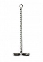 Отвод металлический JpFishing 627 L (1шт, 9см, нержавеющий)