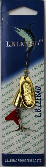Блесна-вертушка L.B. Leebao №3 (11гр, Gold)