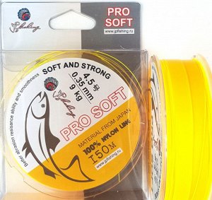 Леска JpFishing Pro Soft №4,5 (0,35мм, 9.0кг, 150м, poison yellow)