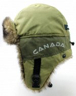 Шапка ушанка Huntsman Канада (58-60р. цв. Хаки, тк. Finlandia)