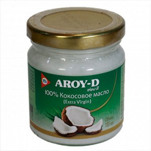 Масло кокосовое extra virgin AROY-D 100% 180мл 1/12