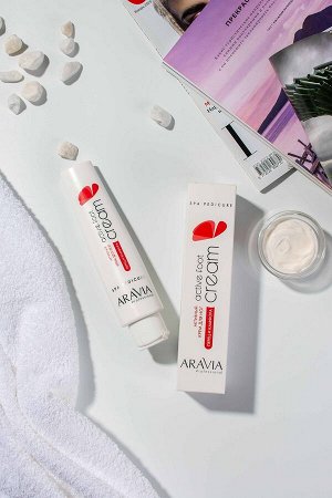 Аравия Профессионал Активный крем для ног с камфорой и перцем Active Foot Cream, 100 мл (Aravia Professional, SPA педикюр)