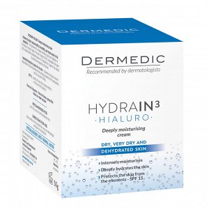 Дермедик Глубоко увлажняющий дневной крем Hialuro Hydrating Cream SPF 15,  50 мл (Dermedic, Hydrain)