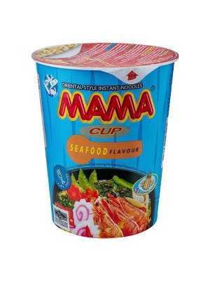 Лапша тайская Мама со вкусом морепродуктов стакан 70г