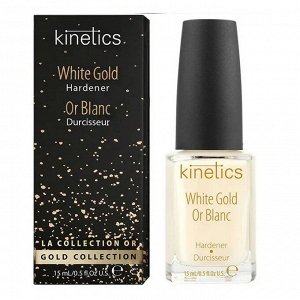 Kinetics Укрепитель для ногтей / White Gold Hardener, нежно-молочный, 15 мл