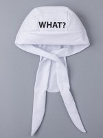 Бандана трикотажная для мальчика what?, белый