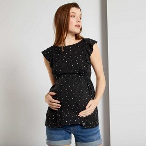 Блузка для беременных - черный
