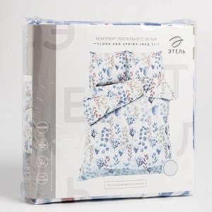 Постельное бельё «Этель» евро Flora and spring (вид 1) 200х217 см, 220х240 см, 70х70 см -2 шт, поплин 125 г/м2