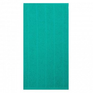 Полотенце махровое, цвет морская волна, размер 30х60 см, хлопок 280 г/м2