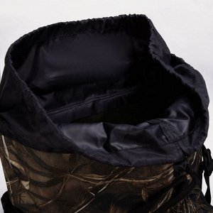 Рюкзак туристический, 50 л, отдел на стяжке,3 наружных кармана, цвет камыш