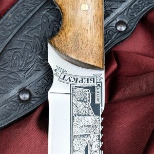 Нож туристический "Беркут" деревянная рукоять, сталь 40х13