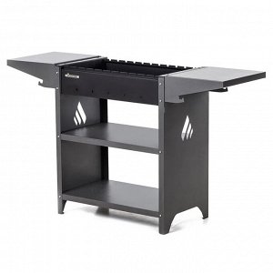 Мангал Family Standart FS2000, 133.2x39.4x77.4 см, 2 мм, боковые столики, полка
