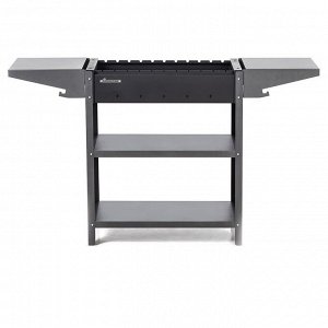 Мангал Family Standart FS2000, 133.2x39.4x77.4 см, 2 мм, боковые столики, полка