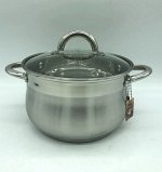Кастрюля из нержавеющей стали с крышкой FESSLE диаметр 22 см (5.1 л)