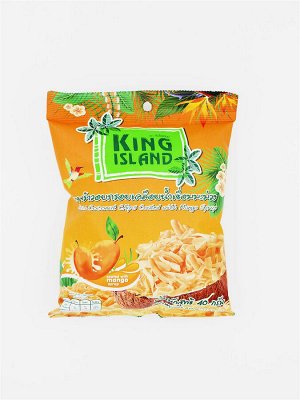 Кокосовые чипсы KING ISLAND со вкусом манго 40г 1/24