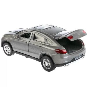 GLE-COUPE-GY Машина металл MERCEDES-BENZ GLE COUPE длин 12 см, двери, багажн, серый, кор. Технопарк в кор.2*36шт