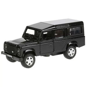 DEFENDER-BK Машина металл LAND ROVER DEFENDER длина 12 см, двери, багаж, черный, кор. Технопарк в кор.2*36шт