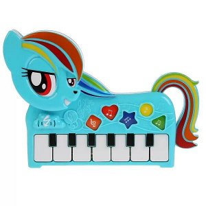 HT787-R Обучающее пианино "My little Pony", на бат., 3 режима звучания в русс. кор. ТМ "Умка" в кор.48шт