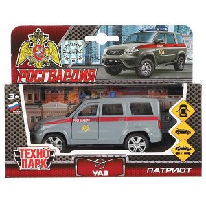 SB-17-81-UP-ROS-WB Машина металл UAZ patriot РОСГВАРДИЯ, 12 см, дв., багаж., инерц., кор. Технопарк в кор.2*24шт