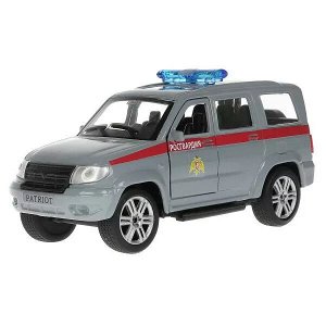 SB-17-81-UP-ROS-WB Машина металл UAZ patriot РОСГВАРДИЯ, 12 см, дв., багаж., инерц., кор. Технопарк в кор.2*24шт