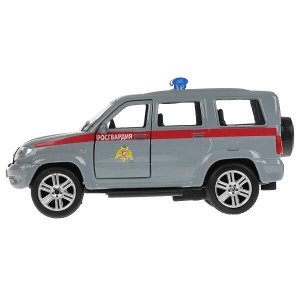 SB-17-81-UP-ROS-WB Машина металл UAZ patriot РОСГВАРДИЯ, 12 см, дв., багаж., инерц., кор. Технопарк в кор.2*24шт