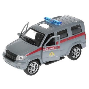 SB-17-81-UP-ROS-WB Машина металл UAZ patriot РОСГВАРДИЯ, 12 см, дв., багаж., инерц., кор. Технопарк в кор.2*24шт