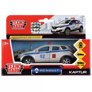 SB-18-20-RK-P-WB Машина металл RENAULT Kaptur полиция 12см, открыв. двери, инерц. в кор. Технопарк в кор.2*24шт