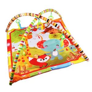 B1682982-R Детский игровой коврик забавный лисенок с игрушками на подвеске в пак. Умка в кор.18шт