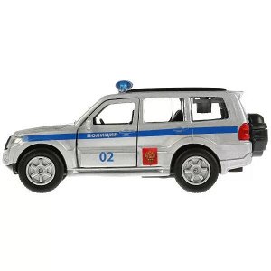 SB-17-61-MP(P)-WB ТМ ТЕХНОПАРК. МЕТАЛЛ MITSUBISHI PAJERO ПОЛИЦИЯ 12 СМ, ОТКРЫВ. ДВЕРИ, ИНЕРЦ. В КОР. в кор.2*24шт