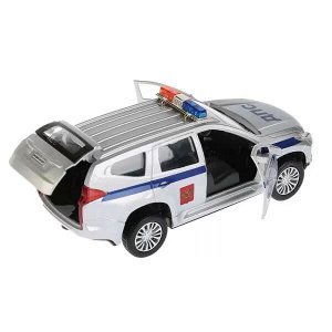 PAJERO-S-POLICE МАШИНА "ТЕХНОПАРК" МЕТАЛЛ. ИНЕРЦ. "MITSUBISHI PAJERO SPORT" ПОЛИЦИЯ 12СМ В КОР. в кор.2*36шт